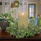 14 Inch Artificial Eucalyptus Spring Table Wreath for Indoor and Outdoor Decor